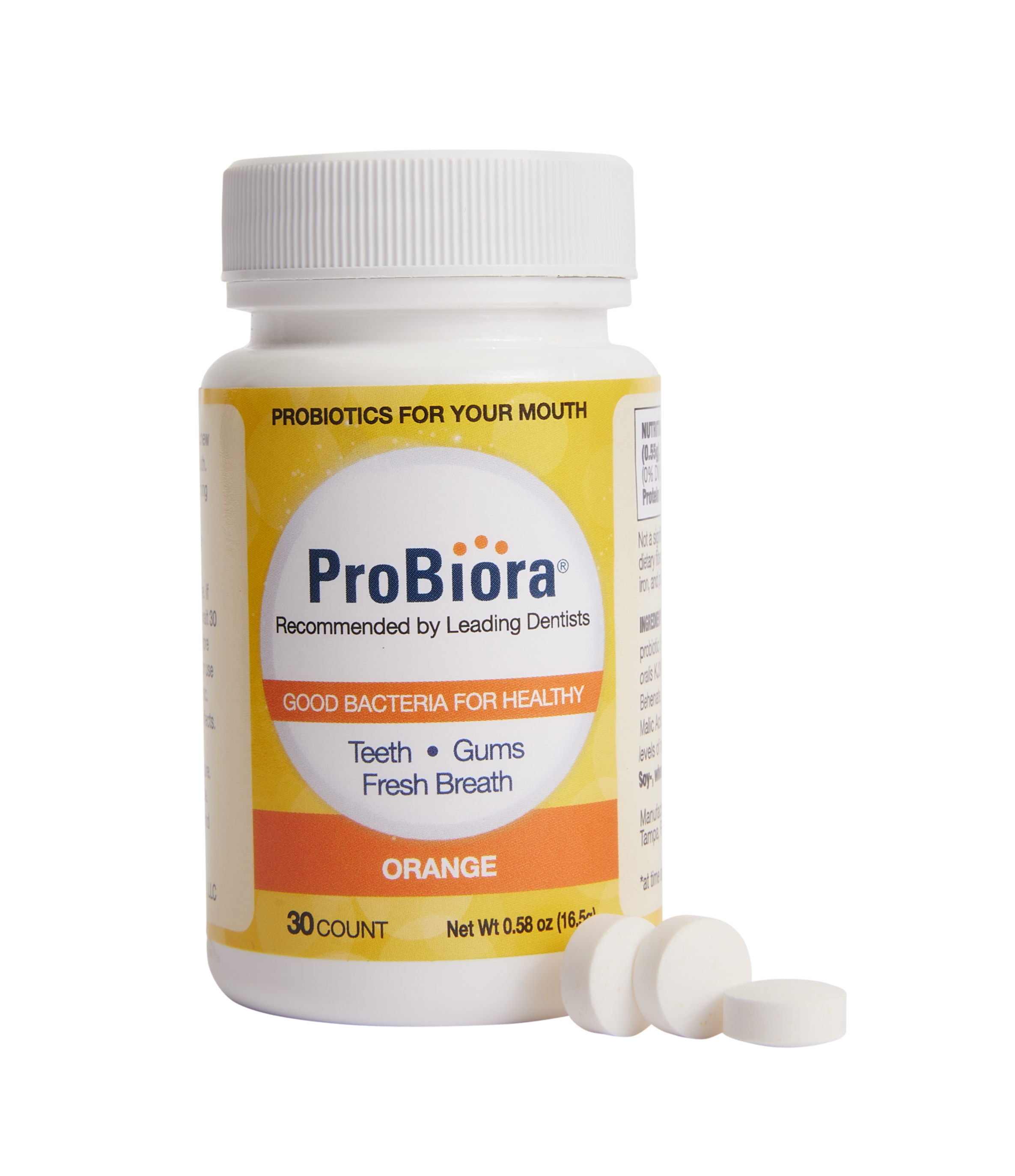 ProBiora Orange oral probiotic bottle