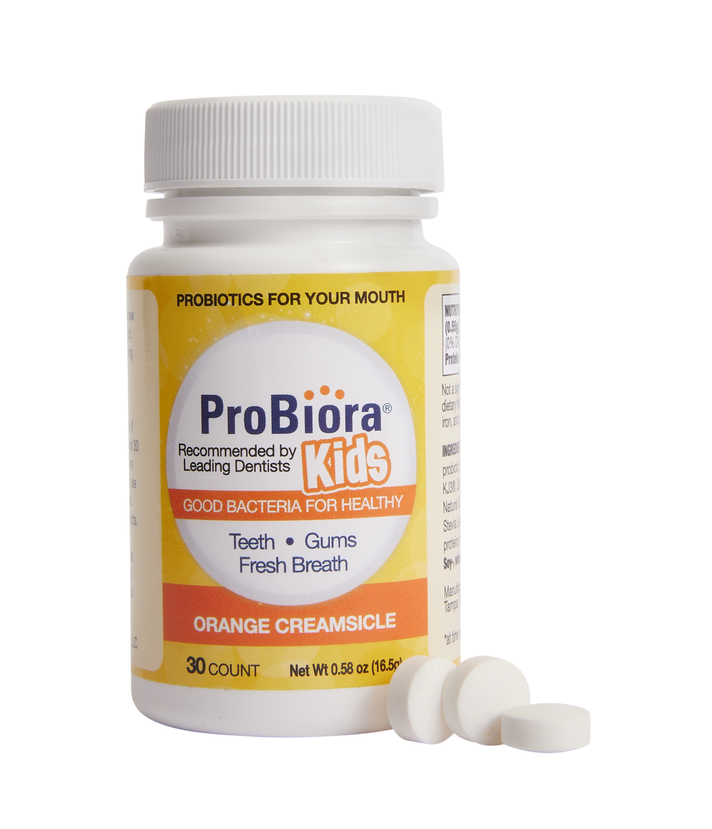 ProBiora Kids Orange Creamsicle oral probiotic bottle